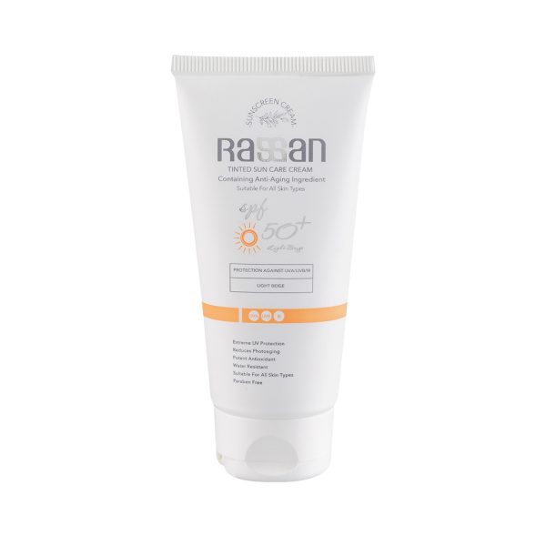 کرم ضد آفتاب رنگی بژ متوسط spf 50 راسن - Image 1