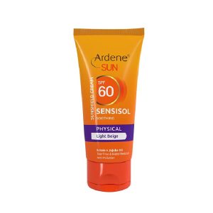 کرم ضد آفتاب sensisol spf 60 فیزیکال بژ روشن - داروچه