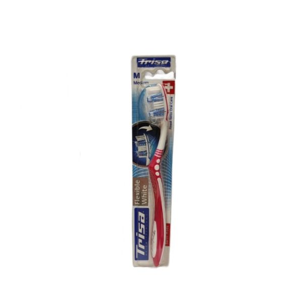 مسواک تریزا مدل فلکسیبل وایت با برس متوسط ا Flexible White Medium Toothbrush