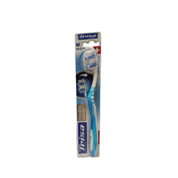 مسواک تریزا مدل فلکسیبل وایت با برس متوسط ا Flexible White Medium Toothbrush