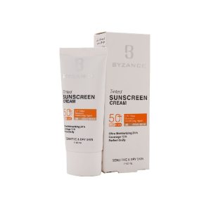 کرم ضد آفتاب +SPF50 بیزانس مناسب پوست خشک و حساس 40 میلی لیتر
