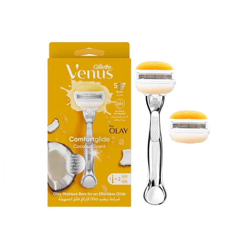 تیغ اصلاح زنانه ژیلت ونوس مدل Coconut Scent با دو یدک