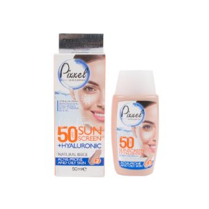 کرم ضد آفتاب رنگی پیکسل SPF50 بژ طبیعی مناسب پوست چرب و مختلط