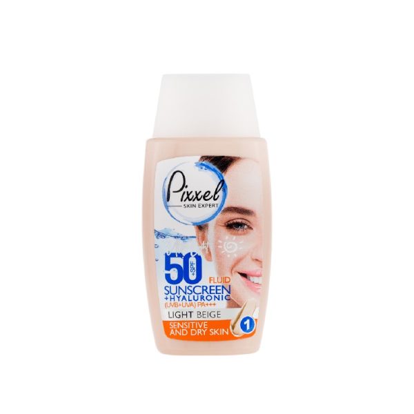 کرم ضد آفتاب رنگی پیکسل SPF50 بژ روشن مناسب خشک و نرمال و حساس 50میل - Image 1